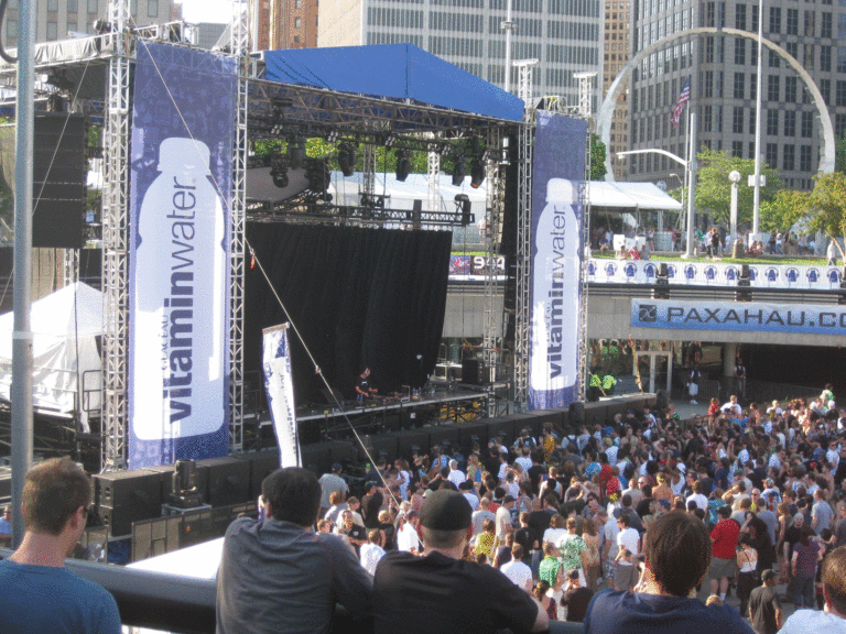 Stage Banners at Movement Festival in Detroit
