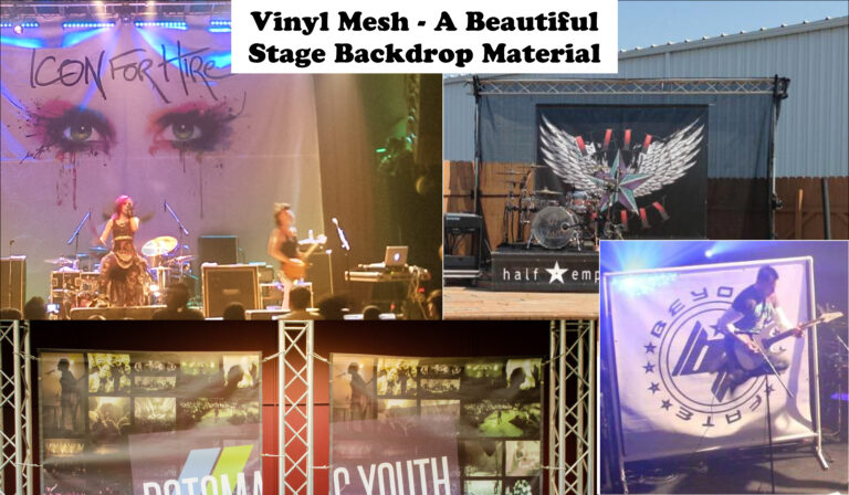Vinyl Mesh: A Great Material For Stage Backdrops And Band Scrims